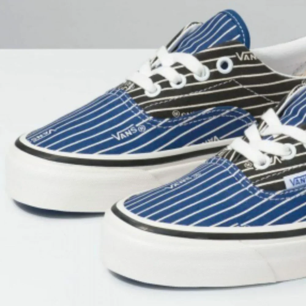 Vans Men's 7.5/Women's 9 Era 95 DX Anaheim Factory Limited Stripes Black/Blue